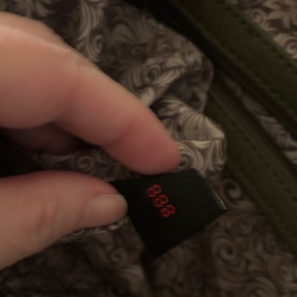 Elegant Dark Green Leather Tote Bag - Picture 2 of 9